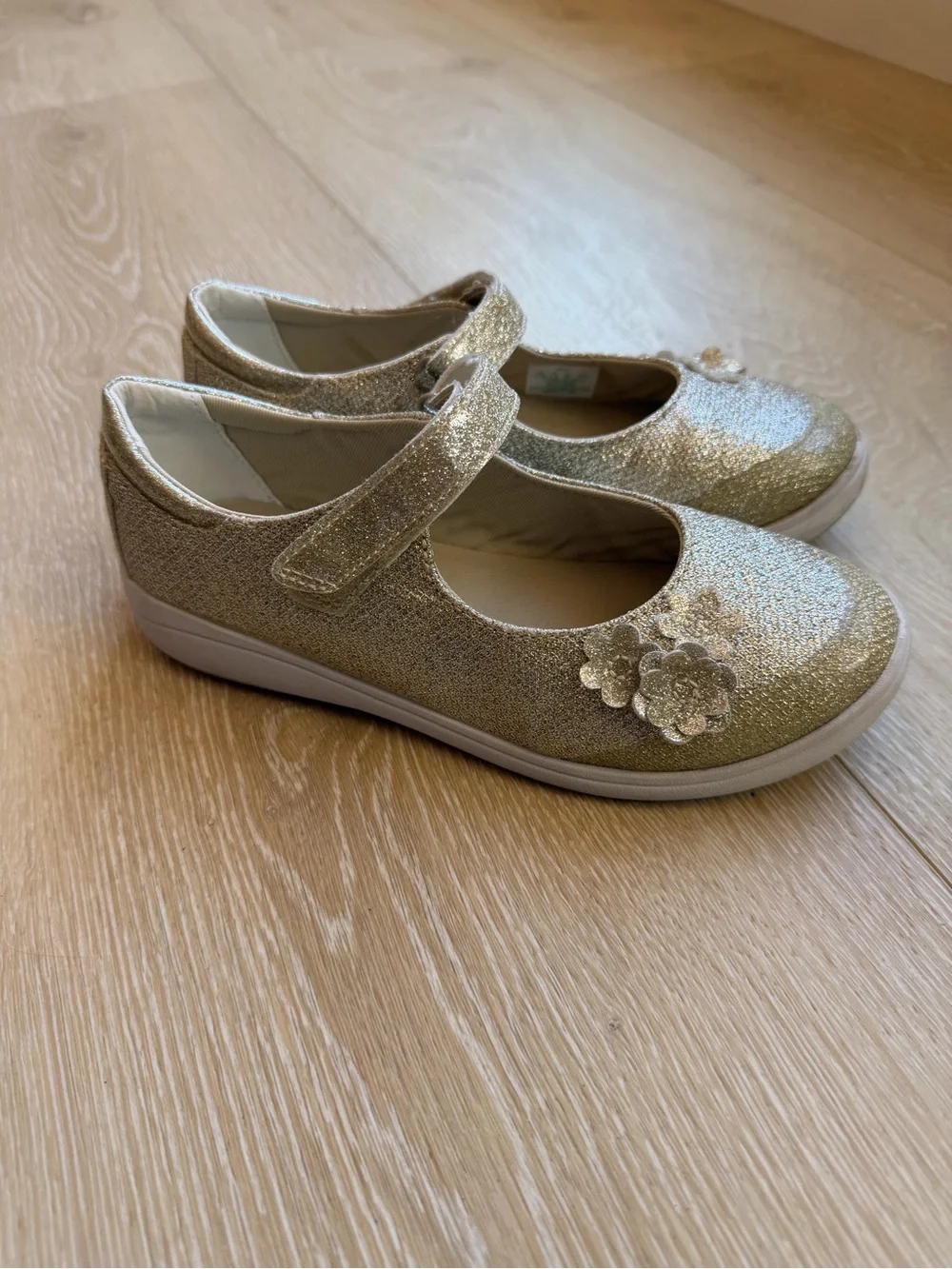 Girls' Stride Rite Holly Mary Jane Shoes - Gold 2.5W